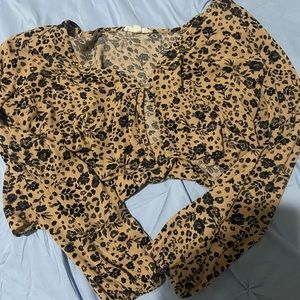 PacSun long sleeve crop top